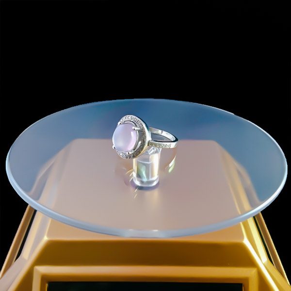 انگشتر نقره زنانه طرح آنیسا با سنگ عقیق کبود یمنی - Image 4