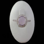 انگشتر نقره زنانه طرح آنیسا با سنگ عقیق کبود یمنی - Image 3