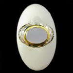 انگشتر نقره مردانه دست ساز فاخر دور طلایی طرح بردیا با سنگ عقیق کبود یمنی - Image 3