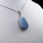 گردنبند نقره زنانه و مردانه طرح آدنا با سنگ عقیق کبود یمنی - Image 3