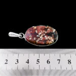 گردنبند نقره زنانه و مردانه طرح افرا با سنگ عقیق شجر بهاری - Image 3