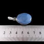 گردنبند نقره زنانه و مردانه طرح اطهر با سنگ عقیق کبود یمنی - Image 3