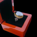 انگشتر حدید نقره مردانه طرح دورطلایی داریا + حکاکی‌‌‌ - Image 4