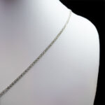 زنجیر نقره طرح توس عیار ۹۲۵ مخصوص گردنبند (۵۰ سانتی متری) - Image 2