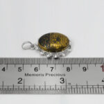 گردنبند حدید صینی زنانه و مردانه نقره طرح عین علی (ع) + سه جلاله + حرز امام جواد (ع) - Image 3