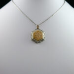 گردنبند نقره دست ساز شش ضلعی صلوات + تربت امام حسین (ع)‌‌‌ + حرز امام جواد (ع)