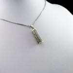 گردنبند نقره زنانه و مردانه حرز امام جواد (ع) طرح ترمه - Image 2