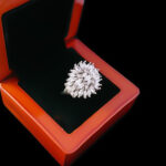 حلقه نقره زنانه طرح چند نگین سلوا - Image 4