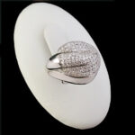 حلقه نقره زنانه طرح جواهری سریرا