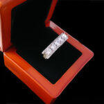 حلقه نقره زنانه طرح چند نگین صنم - Image 4