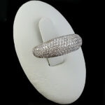 حلقه نقره زنانه طرح جواهری عطوفه