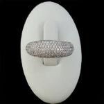 حلقه نقره زنانه طرح جواهری عطوفه - Image 4