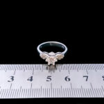 حلقه تک نگین نقره زنانه طرح عطیه - Image 2