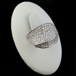 حلقه نقره زنانه طرح جواهری عظیمه