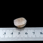 حلقه نقره زنانه طرح جواهری عظیمه - Image 4