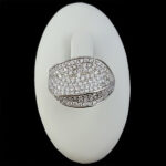 حلقه نقره زنانه طرح جواهری عظیمه - Image 2