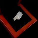 حلقه نقره زنانه طرح جواهری عفیفه - Image 3