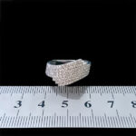 حلقه نقره زنانه طرح جواهری عفیفه - Image 4