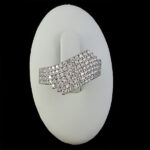 حلقه نقره زنانه طرح جواهری عفیفه - Image 2