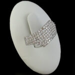 حلقه نقره زنانه طرح جواهری عفیفه