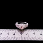 حلقه نقره زنانه طرح چند نگین فاخره - Image 2