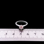 حلقه تک نگین نقره زنانه طرح فاخته - Image 3