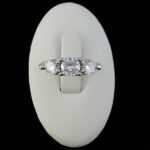 حلقه تک نگین زنانه طرح چند نگین مرضیه - Image 3