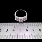 حلقه تک نگین زنانه طرح چند نگین مرضیه - Image 4