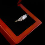 حلقه تک نگین زنانه طرح چند نگین مرضیه - Image 2