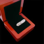 حلقه تک نگین نقره زنانه طرح سوین - Image 5