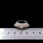 حلقه تک نگین نقره زنانه طرح سوین - Image 2