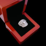 حلقه تک نگین نقره زنانه طرح روژیا - Image 2