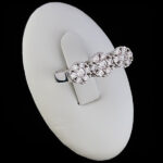 حلقه نقره زنانه طرح چند نگین فریا