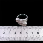 حلقه نقره زنانه طرح جواهری فوژان - Image 2