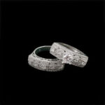 حلقه و پشت حلقه نقره زنانه طرح چند نگین فوزیه - Image 3