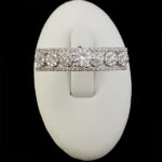 حلقه تک نگین نقره زنانه طرح فهامه - Image 3