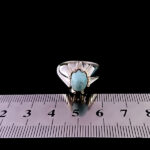 انگشتر نقره مردانه طرح جاهد با سنگ فیروزه نیشابوری - Image 5