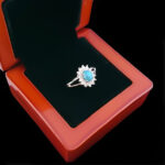 انگشتر فیروزه نقره زنانه طرح آنوشا - Image 3