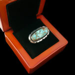 انگشتر فیروزه نیشابوری نقره زنانه و مردانه طرح کیلان - Image 2