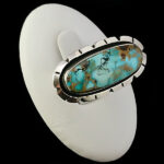 انگشتر فیروزه نیشابوری نقره زنانه و مردانه طرح کیلان