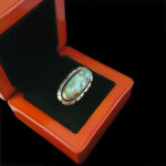 انگشتر فیروزه نیشابوری نقره زنانه و مردانه طرح کیلان - Image 5