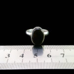 انگشتر عقیق مشکی یمنی نقره دست ساز مردانه و زنانه طرح بیان - Image 3