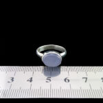 انگشتر عقیق کبود یمنی نقره دست ساز مردانه و زنانه طرح روشا + حرز امام جواد (ع)‌‌‌ - Image 3