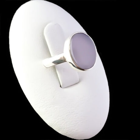 انگشتر عقیق کبود یمنی نقره دست ساز مردانه و زنانه طرح دایره ای رئوف + حرز امام جواد (ع)‌‌‌