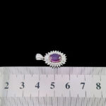 گردنبند عقیق کبود یمنی نقره زنانه طرح روژینا - Image 3