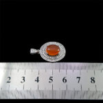 گردنبند عقیق سرخ یمنی نقره زنانه طرح کریمه - Image 2