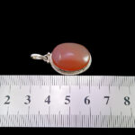 گردنبند عقیق سرخ یمنی نقره مردانه و زنانه طرح اوما - Image 3