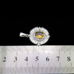 گردنبند الکساندریت الماس تراش نقره زنانه طرح آریاناز - Image 3