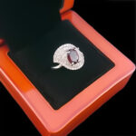 انگشتر گارنت نقره زنانه طرح شارونا‌‌‌ - Image 4