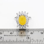 انگشتر شرف الشمس نقره زنانه طرح شهربانو + حکاکی - Image 4